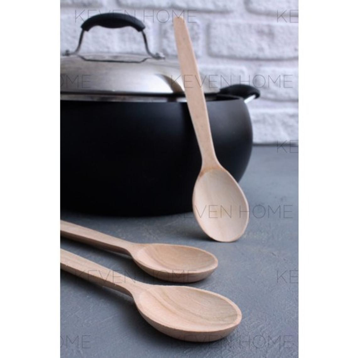 Askıcı 29 cm Uzun Tahta Kaşık Yemek Kaşığı