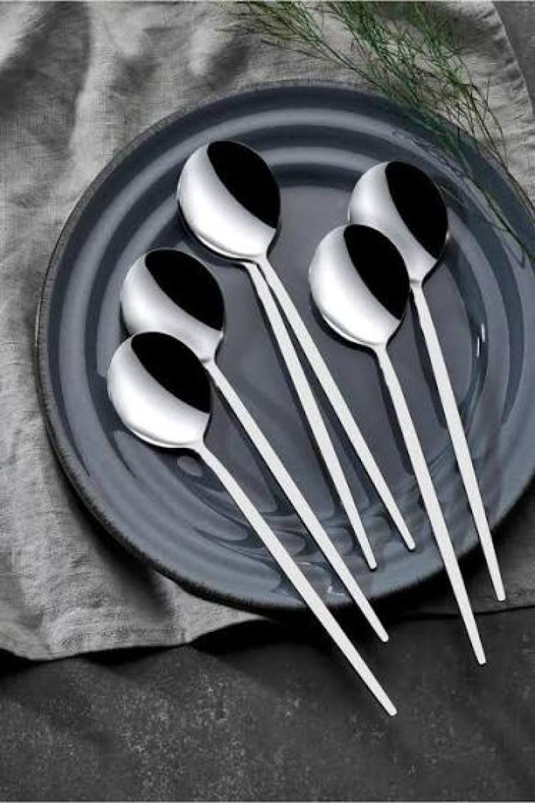 Onon Mokka Modern Görünümlü Yemek Kaşık 6'lı 18/0
