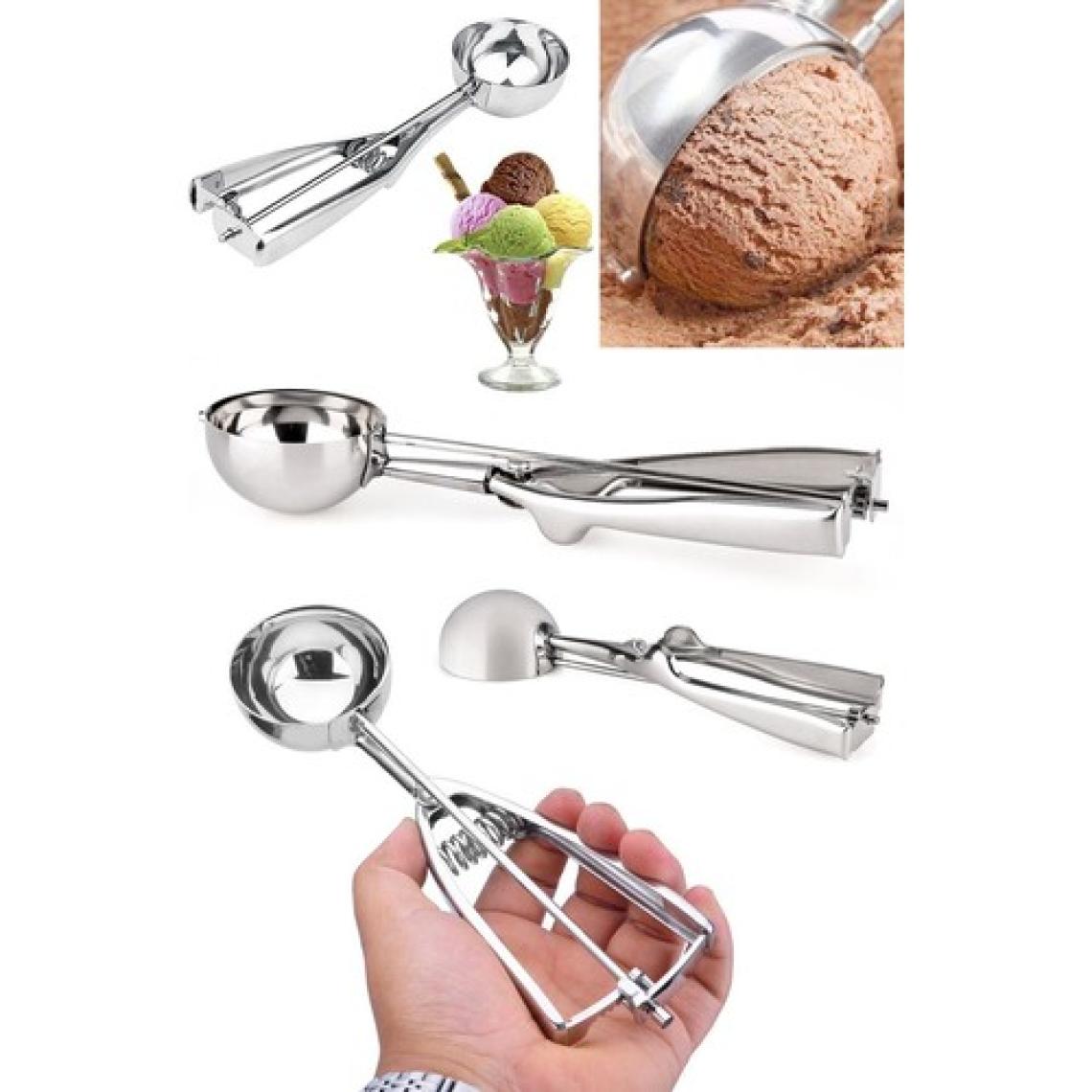 Lovyco Dondurma Kaşığı Paslanmaz Çelik Çek Bırak Dondurma Kepçesi 22 cm.