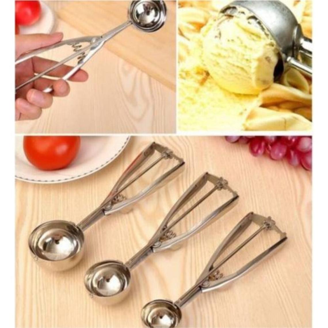 Lovyco Dondurma Kaşığı Paslanmaz Çelik Çek Bırak Dondurma Kepçesi 22 cm.