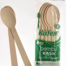 Kafem Ahşap Kaşık Bambu 10'lu