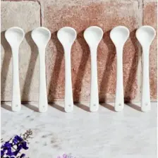 Rotanev 6 Adet Sade Beyaz Porselen Kaşık 13 cm