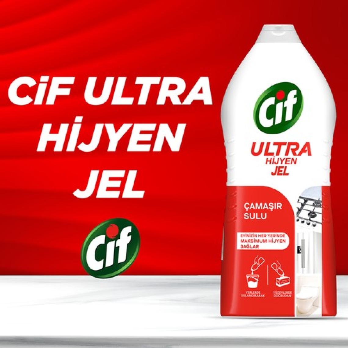 Cif Ultra Hijyen Jel Yüzey Temizleyici 1.5 lt