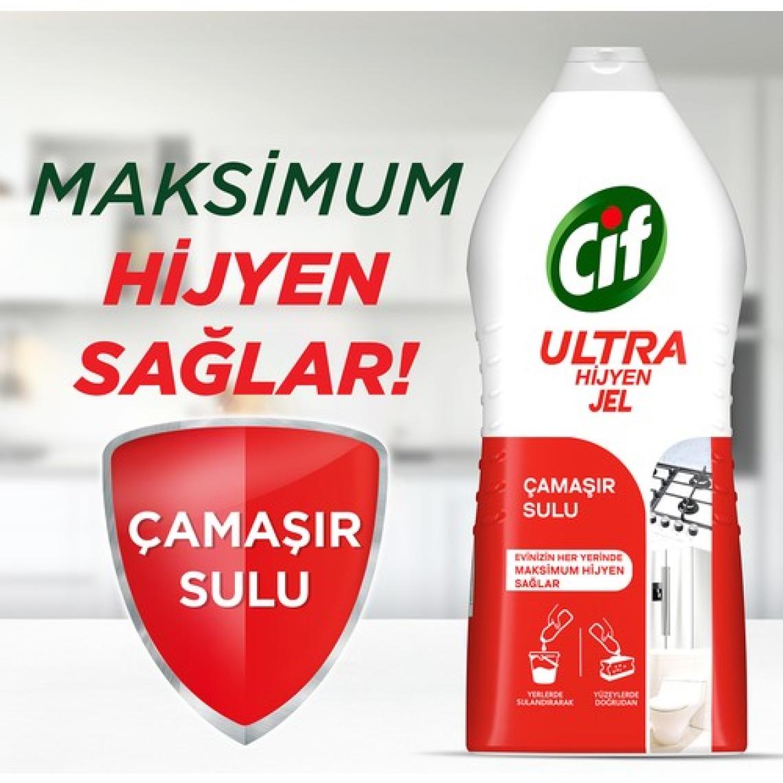 Cif Ultra Hijyen Jel Yüzey Temizleyici 1.5 lt