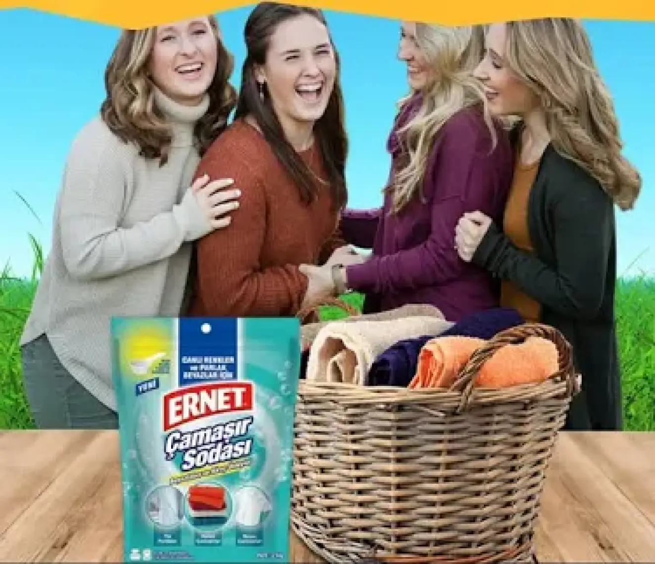 Ernet Temizlik Için Karbonat 1.5 kg x 2 Adet + Ernet Çamaşır Sodası 2 kg x 2 Adet