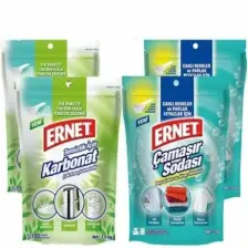 Ernet Temizlik Için Karbonat 1.5 kg x 2 Adet + Ernet Çamaşır Sodası 2 kg x 2 Adet