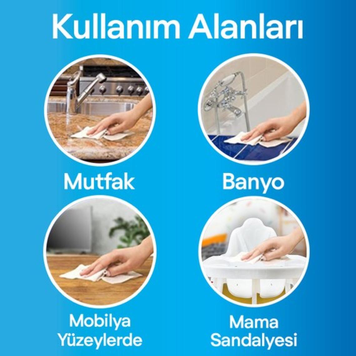 Lysol Yüzey Temizleyici Antibakteriyel Islak Mendil 2 x 72’li 144 Yaprak