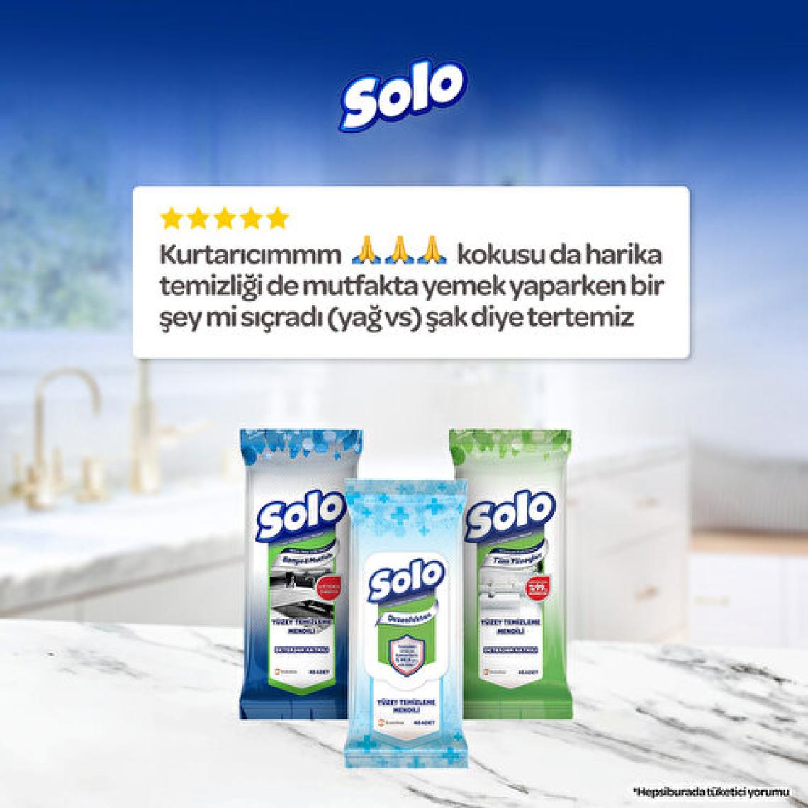 Solo Mutfak & Banyo Islak Temizleme Mendili 40'lı