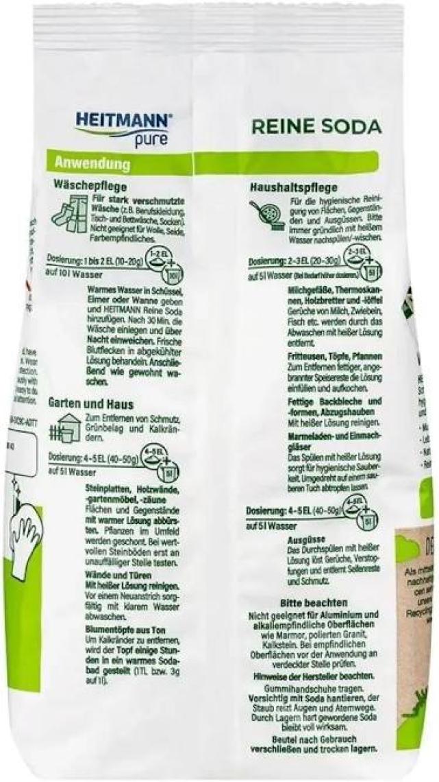 Heitmann Pure Saf Sodatoz 500G