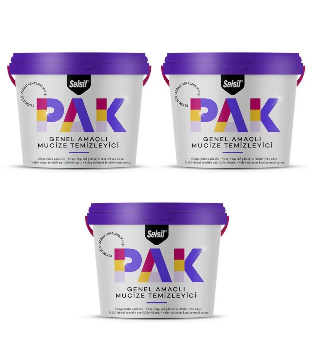 Selsil Pak Genel Amaçlı Temizleyici 500 gr x 3