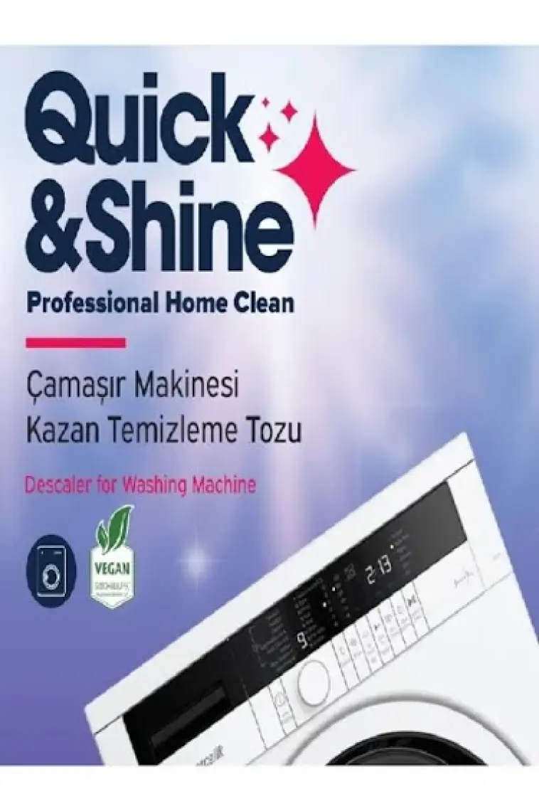 Quick&Shine Shine Çamaşır Makinesi Kazan Temizleme Tozu