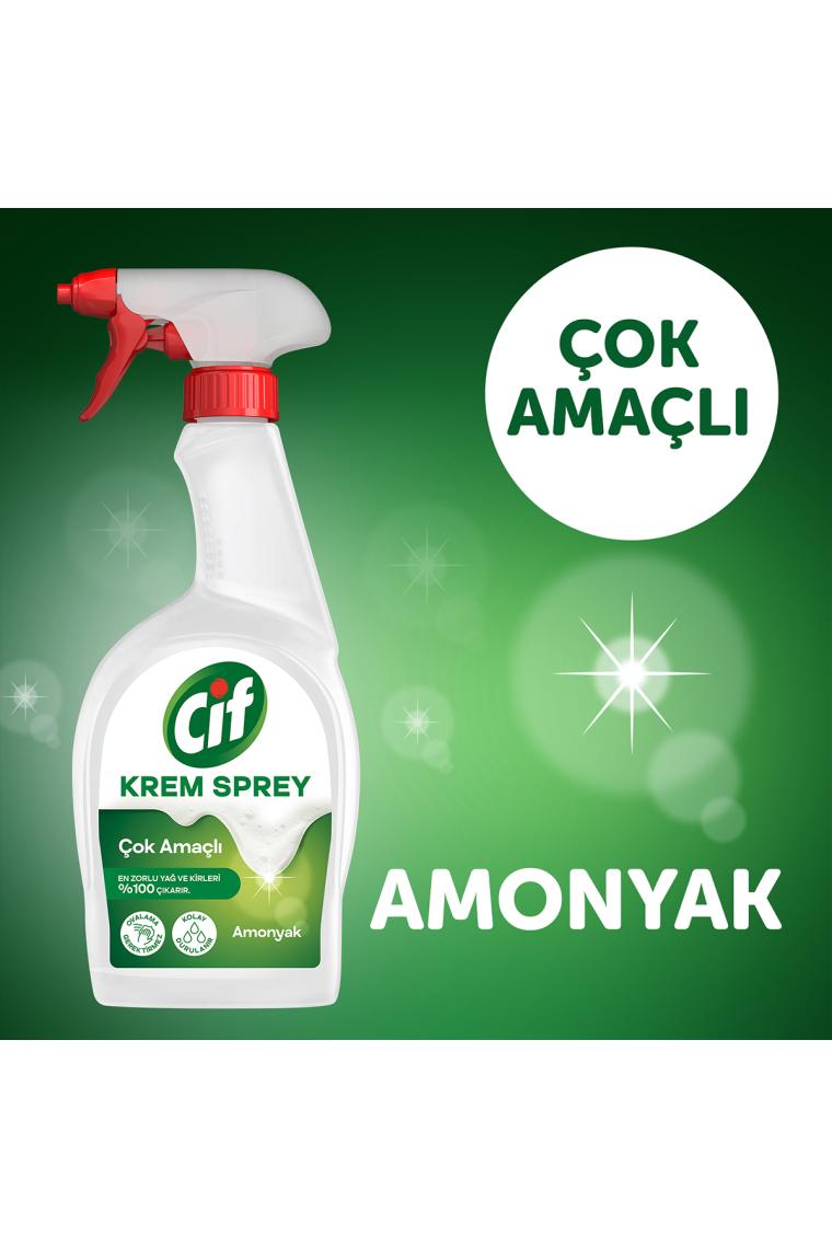 Krem Sprey %100 Krem Gücü Yağ, Kireç, Kir, Pas Sökücü Leke Çıkarıcı 750 Ml 1 Adet