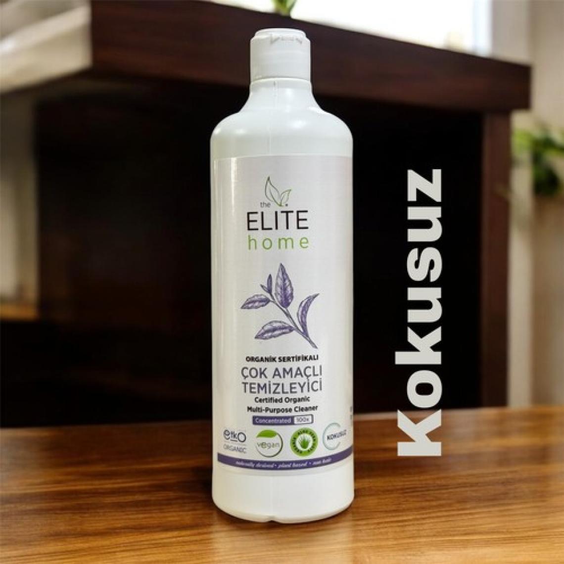 The Elite Home Organik ve Vegan Sertifikalı Çok Amaçlı Konsantre Genel Temizleyici 750 ml Kokusuz