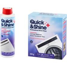 Quick&Shine Süper 2'li Çamaşır Makinesi Kazan Temizleme x Bulaşık Makinesi Temizleme Sıvısı Temizlik 2'li