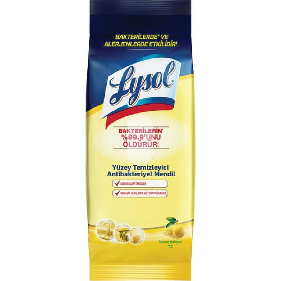 Lysol Yüzey Temizleyici Mendil 72'li