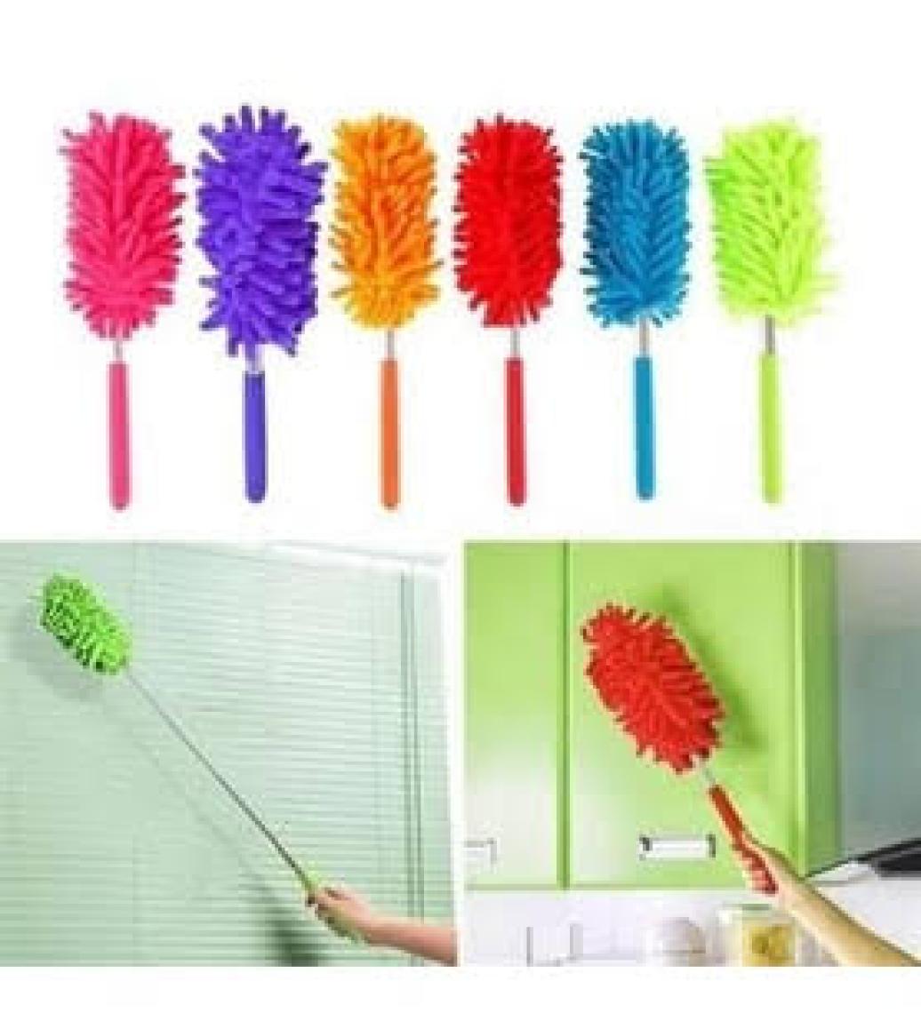 Teleskopik Mikrofiber Pratik Uzayabilen Toz Alma Fırçası Aparatı-