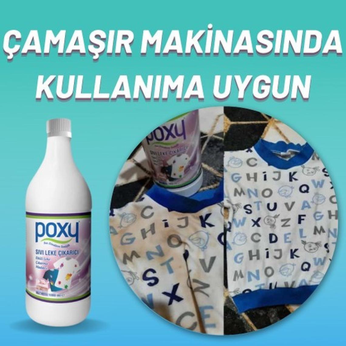 Poxy Sıvı Leke Çıkarıcı 1 lt 2'li Set - 2 lt