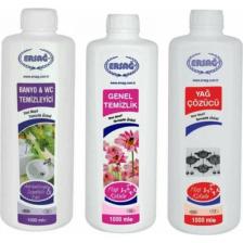 Ersağ Genel Temizlik +  Banyo Wc + Yağ Çöz 3'lü Set x 1000 ml