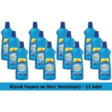 Klorak Fayans Ve Derz Temizleyici - 12 Adet