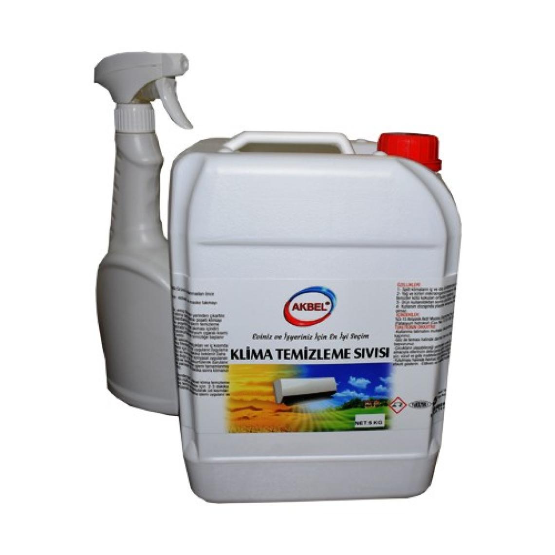 Akbel Klima Temizleme Sıvısı  5 Kg+Uygulama Spreyi