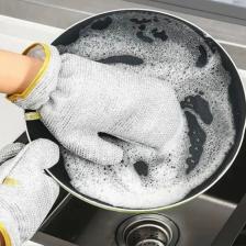 Mucit Home Pratik Çok Amaçlı Telli Bulaşık Eldiveni Su Geçirmez Kir Pas Sökücü Sihirli Temizlik Eldiveni 1 Adet