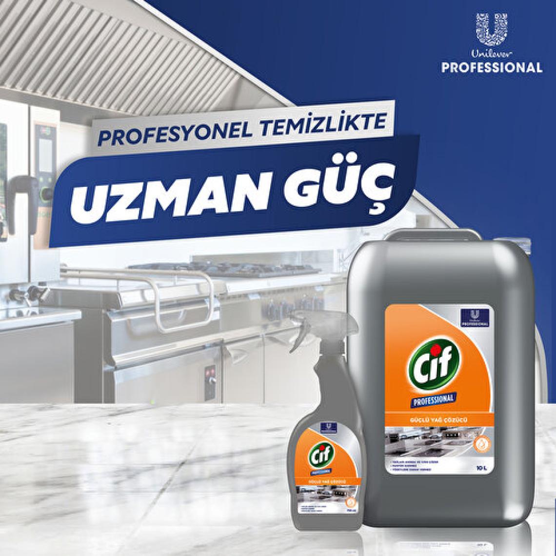 Cif Professional Güçlü Yağ Çözücü Sprey 750 ml