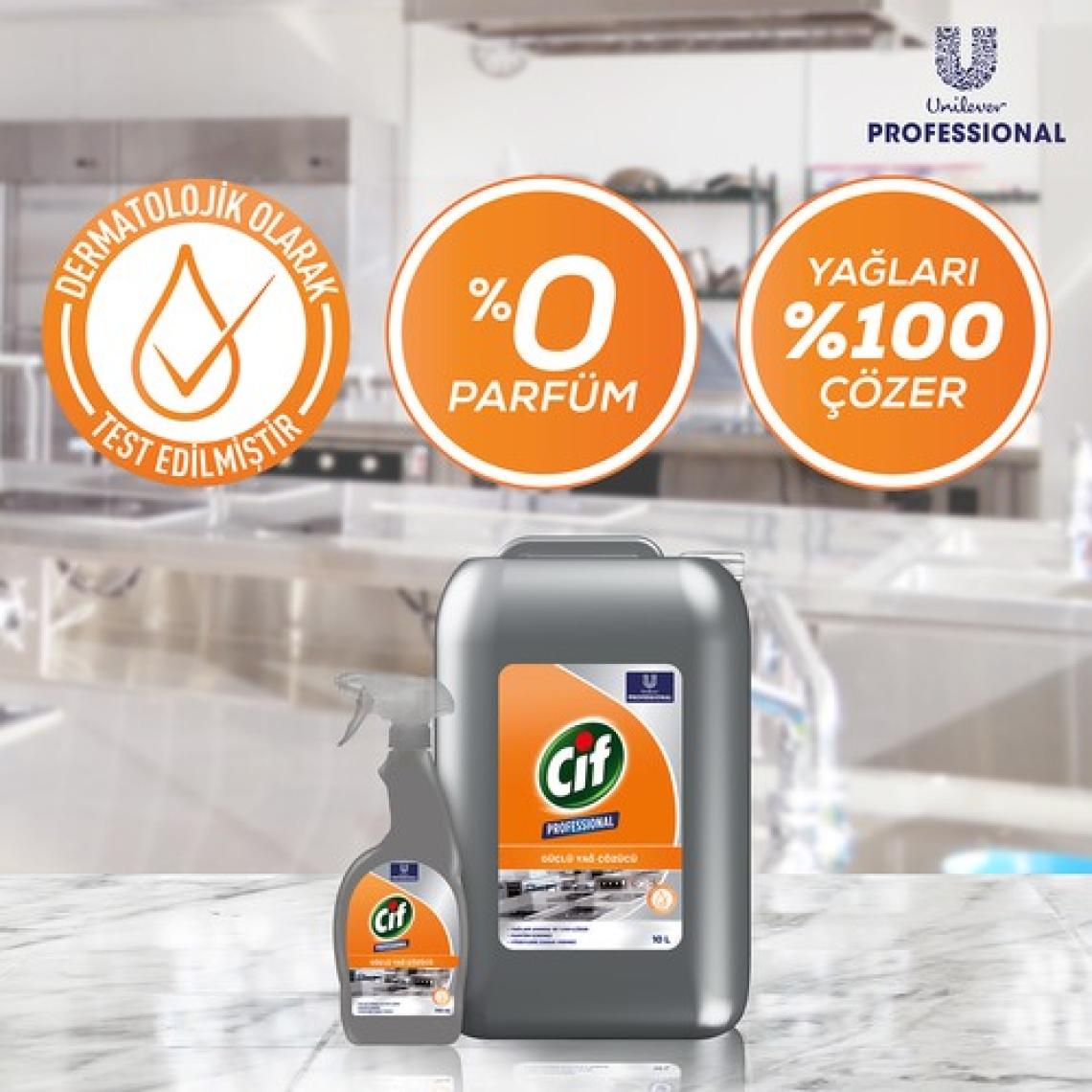 Cif Professional Güçlü Yağ Çözücü Sprey 750 ml
