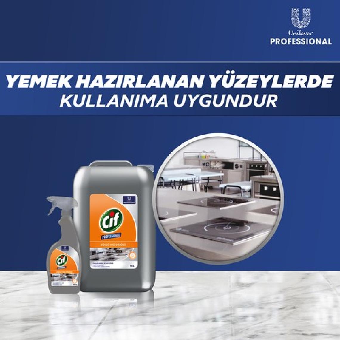 Cif Professional Güçlü Yağ Çözücü Sprey 750 ml