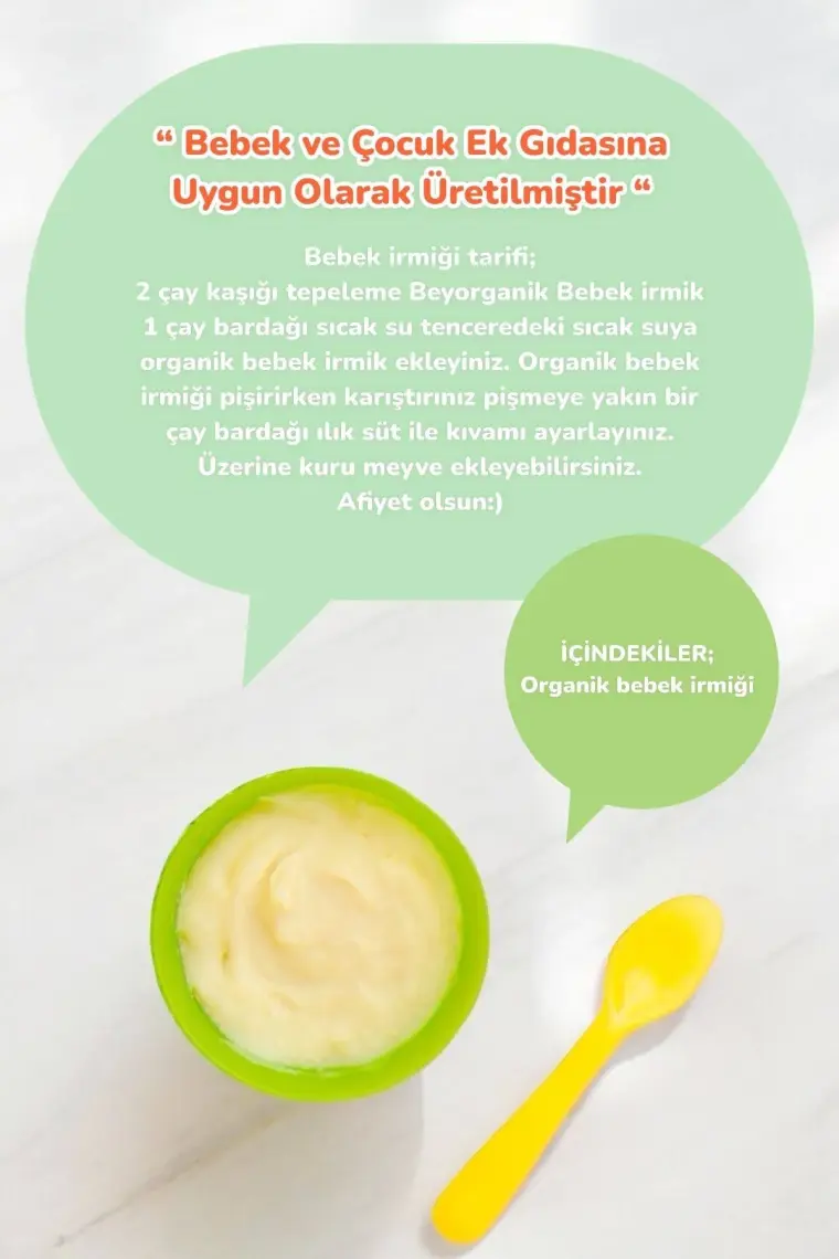 Beyorganik Organik Bebek İrmik 200gr