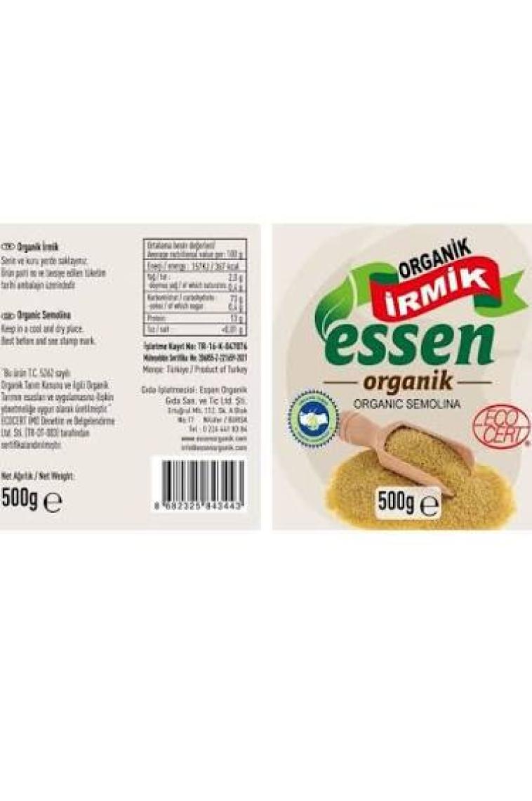 Essen Organik Irmik 500 gr