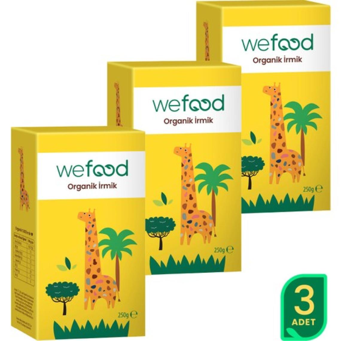 Wefood Kids Organik İrmik ( Bebek İrmiği 250  gr ) 3'lü