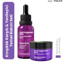 Cosmogenesis Labs Canlandırıcı Onarıcı Sıkılaştırıcı Retinol Serum 30ML + A Vitamini Maske 50ML  Set