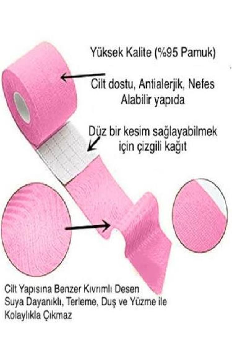 İnobag Yüz Kaldırma ve  Için Kinezyo Pembe Renk Bant