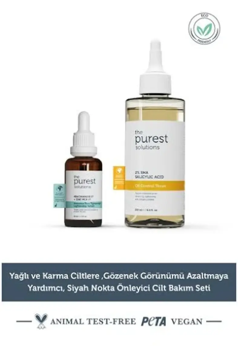 The Purest Solutions YağlıKarma Ciltlere Azaltmaya Önleyici Cilt Bakım Seti TPS136