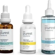 The Purest Solutions AHA + BHA, Niacinamide ve Glycolic Acid Tonik İçerikli Cilt Bakım Seti