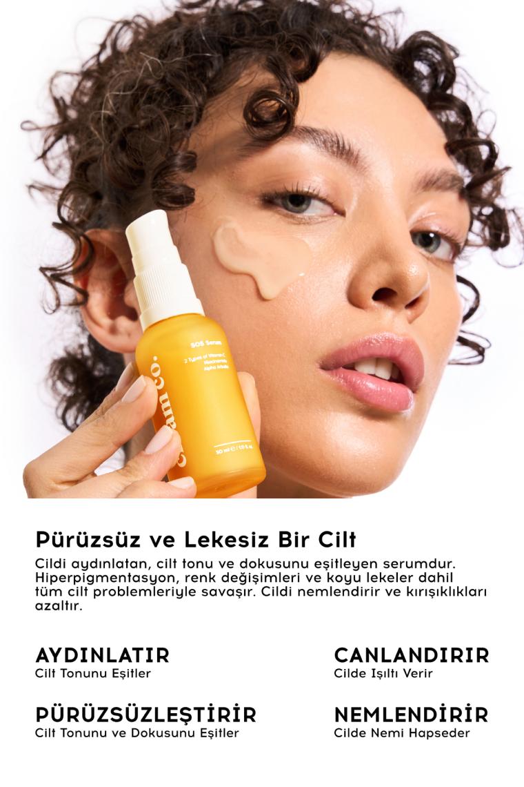 Cream Co. Dolgunlaştırıcı Canlandırıcı Leke Karşıtı Yenileyici Nemlendirici Aydınlatıcı Bakım Seti