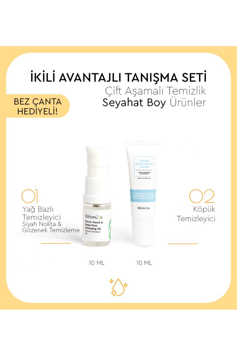 Bibimcos Mini Double Cleansing Metot Set | Çift Aşamalı Temizlik Seti 10ML