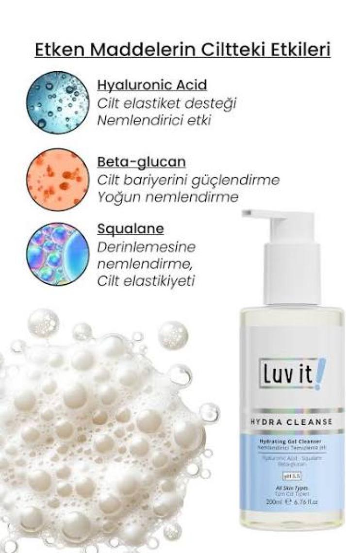 Luv it! Çift Aşamalı Temizlik Sağlayan Nemlendirme Etkili Cilt Bakım Seti (Kuru-Normal Ciltler)