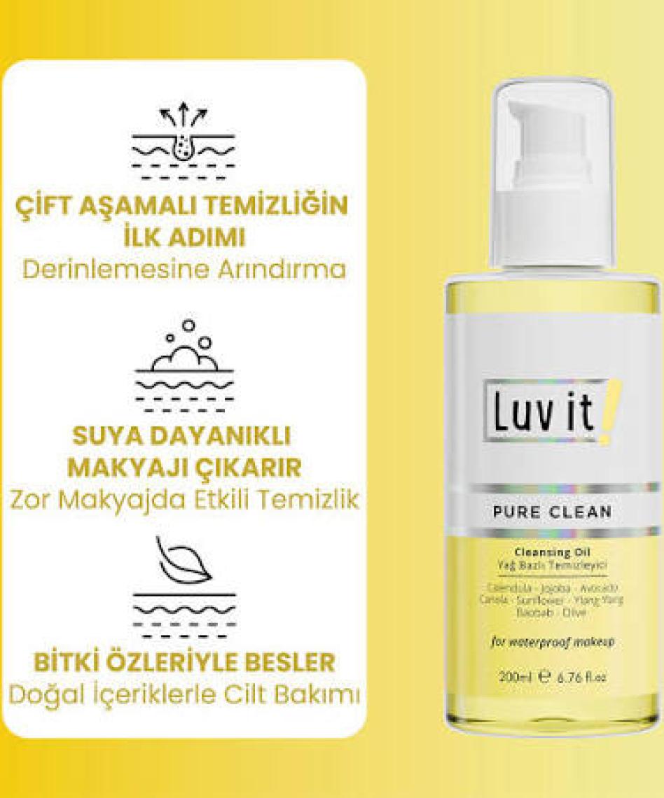 Luv it! Çift Aşamalı Temizlik Sağlayan Nemlendirme Etkili Cilt Bakım Seti (Kuru-Normal Ciltler)