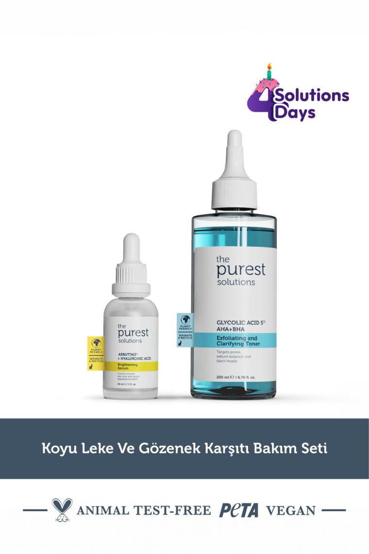 Koyu Leke ve Gözenek Önlemeye Yardımcı Bakım Seti 200 ml + 30 ml