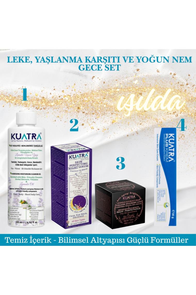 Leke, Yaşlanma Karşıtı ve Yoğun Nem Gece Set Doğal Içerik, Onarıcı Bakım, Yoğun Nem