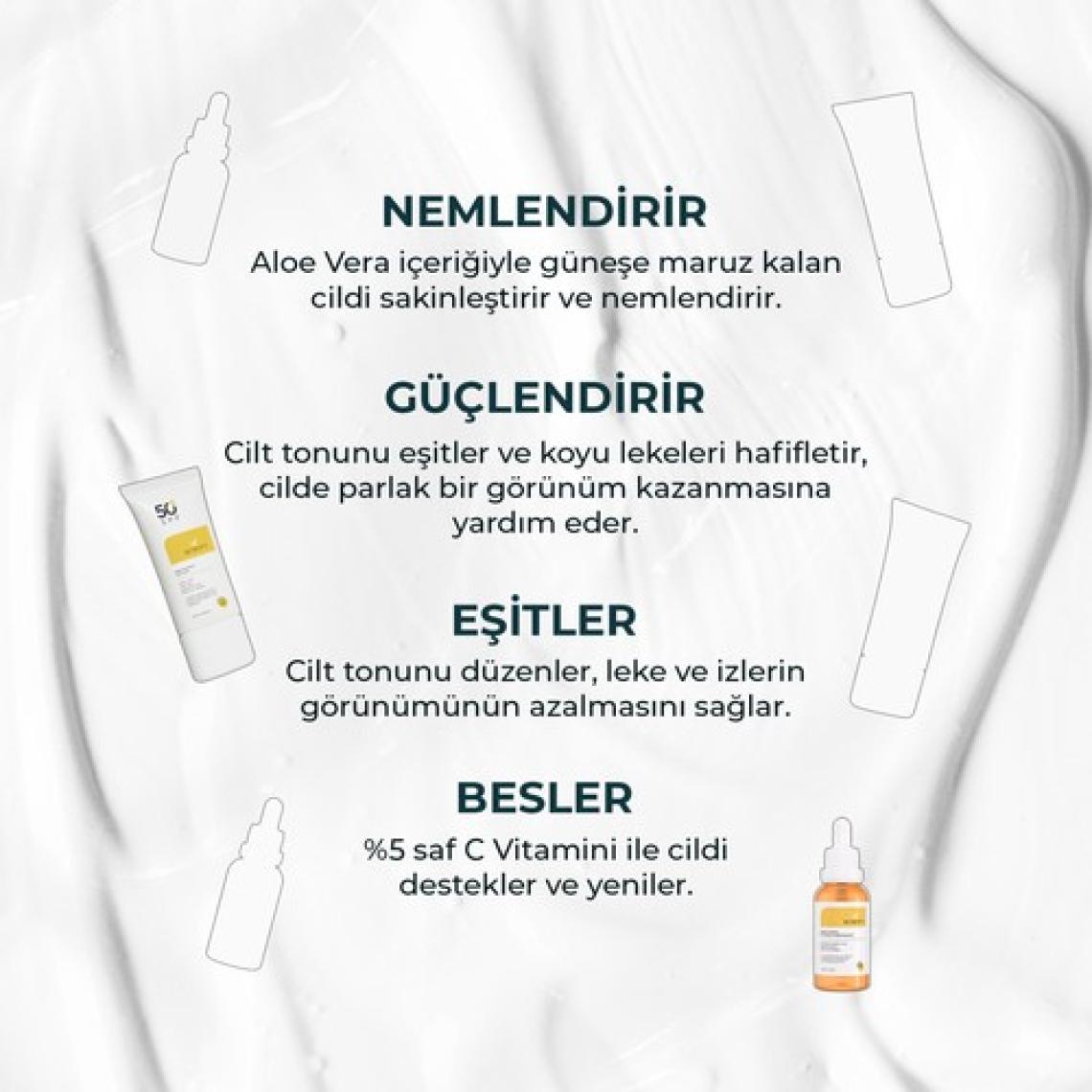 WIWIFY Donuk Ve Mat Ciltler İçin Güneş Kremi + C Vitamini