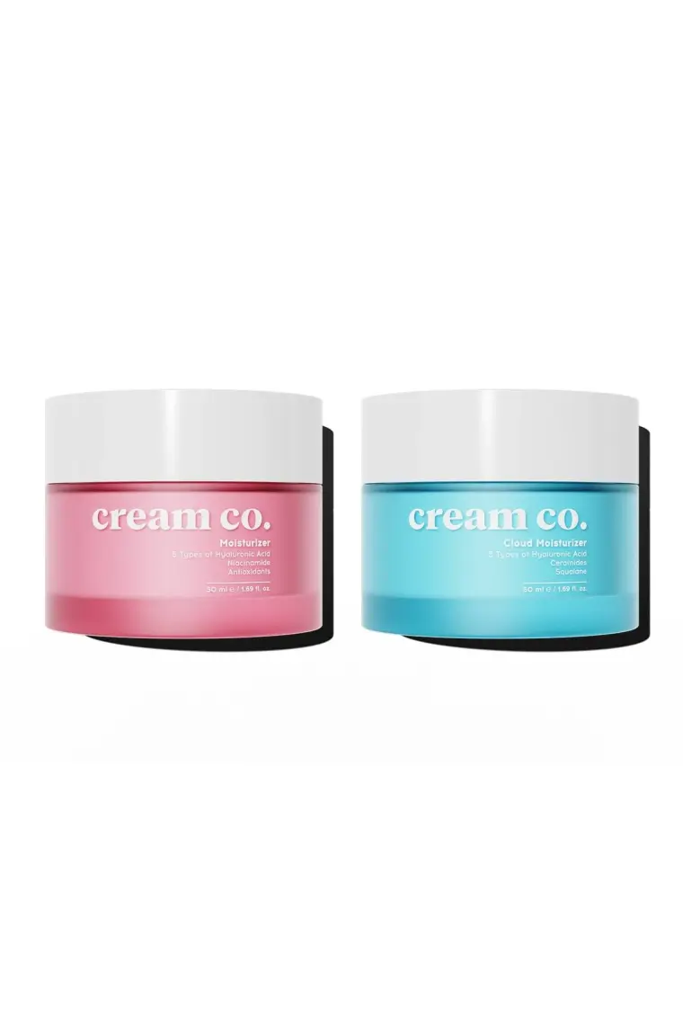 Cream Co. Aydınlatıcı Yatıştırıcı Su Bazlı Nemlendirici Yüz Kremi Ikili