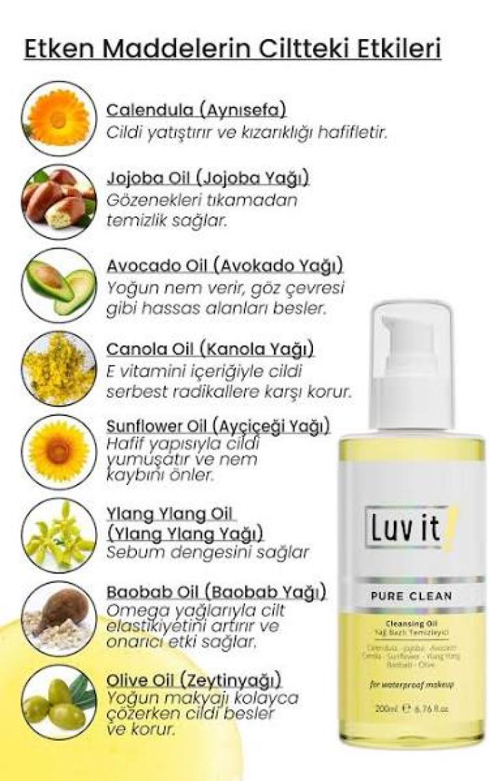 Luv it! Çift Aşamalı Temizlik Sağlayan Sebum Dengeleyici Cilt Bakım Seti (Karma-Yağlı Ciltler)