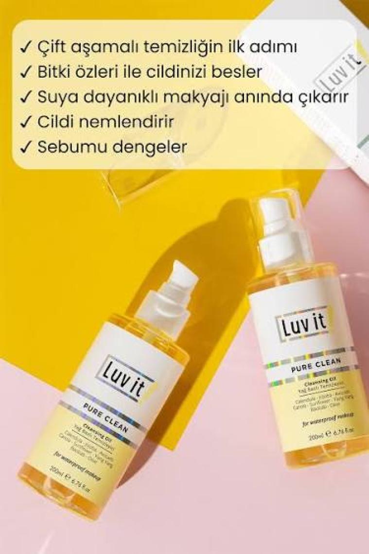 Luv it! Çift Aşamalı Temizlik Sağlayan Sebum Dengeleyici Cilt Bakım Seti (Karma-Yağlı Ciltler)