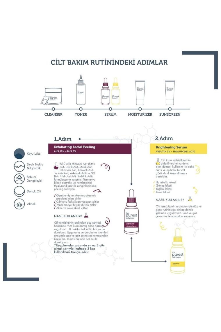 Aha Bha Ve Arbutinli Içerikli Aydınlanmaya Yardımcı Cilt Bakım Seti