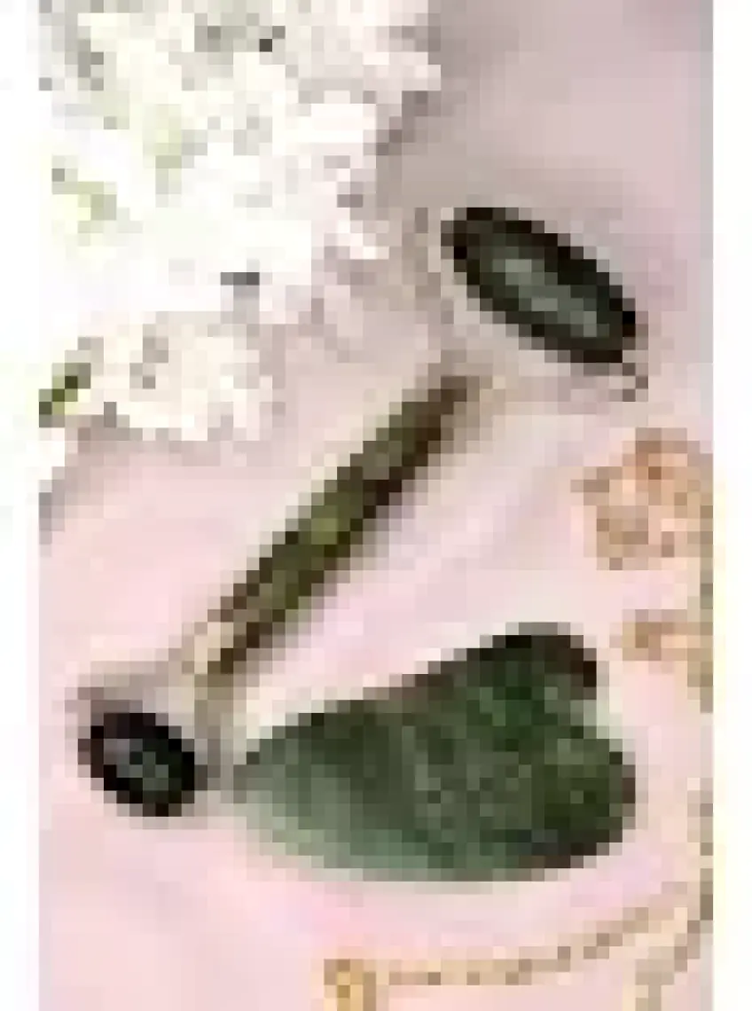 2'Li Set Yeşim Taşı + Gua Sha Masaj Taşı