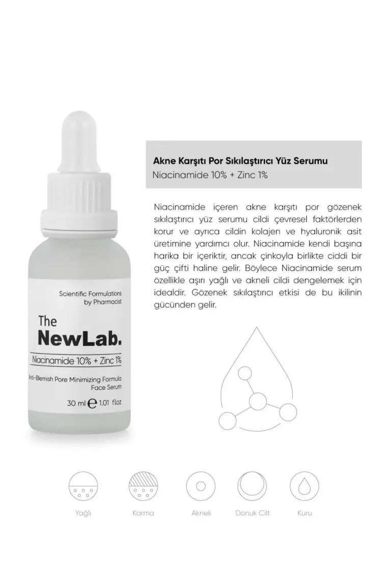 The NewLab. Sivilce ve Siyah Nokta Gözenek Karşıtı Bakım Seti