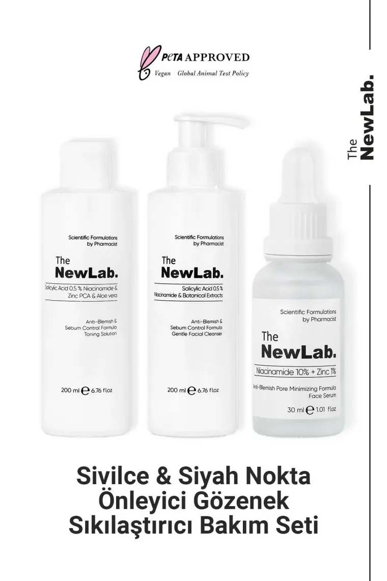 The NewLab. Sivilce ve Siyah Nokta Gözenek Karşıtı Bakım Seti