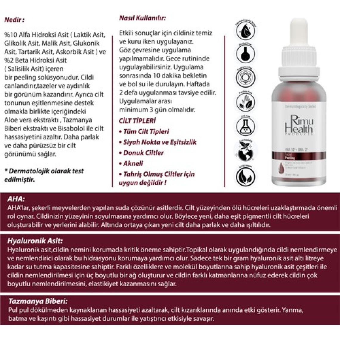 Rimu Health Products Gözenek Sıklaştırmaya  ve  Canlandırıcı Cilt Bakım Seti RM000121